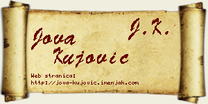 Jova Kujović vizit kartica
